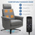 Swivel Massage Recliner Single Sofa With Adjustable Headrest-Gray HW64365GR By CW