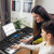61 Key Electronic Keyboard Piano Starter Set With Stand Bench And Headphones Mu70008 By Cw