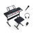 61-Key Portable Electronic Keyboard Piano With Stand And Stool MU70009 By CW