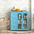 Buffet Sideboard Table Kitchen Storage Cabinet With Drawers And Doors Blue Jv10617Bl By Cw