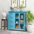 Buffet Sideboard Table Kitchen Storage Cabinet With Drawers And Doors-Blue JV10617BL By CW