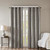 Mirage Knitted Jacquard Blackout Window Panel 50X84 Charcoal Ss40 0019 By Olliix