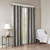 SunSmart Mirage Knitted Jacquard Blackout Window Panel (50x95) - Charcoal SS40-0020 By Olliix