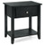 Nightstand With Drawer And Storage Shelf For Bedroom Living Room Black Hw66561Hs By Cw