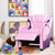 Kids Leather Recliner Chair With Side Pockets Pink Hw66976Pi By Cw