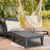 Outdoor Recliner Chair With 5-Position Adjustable Backrest-Black OP70808BK By CW