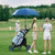 Folding 3 Wheels Golf Push Cart With Bag Scoreboard Adjustable Handle Blue Sp37605Bl By Cw