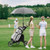 Folding 3 Wheels Golf Push Cart With Bag Scoreboard Adjustable Handle Gray Sp37605Gr By Cw