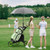 Folding 3 Wheels Golf Push Cart With Bag Scoreboard Adjustable Handle Green Sp37605Ls By Cw