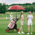 Folding 3 Wheels Golf Push Cart With Bag Scoreboard Adjustable Handle Red Sp37605Re By Cw