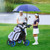 Golf Push Pull Cart With Foot Brake-Blue SP37604BL By CW