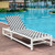 Patio Adjustable Reclining Chair Lounge Chair Chaise For Garden Deck Wheel Hw64414 By Cw