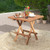 Square Patio Folding Table Indonesia Teak Wood With Slatted Tabletop Portable For Picnic Op71251 By Cw