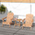 Square Patio Folding Table Indonesia Teak Wood With Slatted Tabletop Portable For Picnic OP71251 By CW