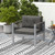 Contemporary Sofa Chair With Wpc Armrests And Back Cushions-Gray NP11317GR By CW