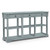 58 Inch Retro Console Table With 3 Drawers And Open Shelves Rectangular Entryway Table-Blue JV11261BL By CW