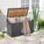 134 Gallon Rattan Storage Box With Zippered Liner And Solid Acacia Wood Top HW70798 By CW