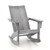 Adirondack Rocking Chair With Curved Back For Balcony-Gray NP10899GR By CW