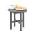18 Inch Adirondack Round Side Table With Cross Base And Slatted Surface-Gray NP10900GR By CW