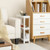 2 Pieces 3-Tier Slim Detachable Storage Cart With Drainage Holes And Wheels-White JV10870WH-2 By CW