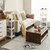 2 Packs 4-Tier Detachable Slim Storage Cart With Drainage Holes For Small Space-White JV10871WH-2 By CW