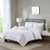 4 Piece Cotton Seersucker Duvet Cover Set King Cal King Mp12 4397 By Olliix
