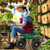 Garden Rolling Workseat With 360°Swivel Seat And Adjustable Height-Green GT4029GN By CW