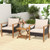 3 Pieces Patio Wicker Furniture Set With 2 Tier Side Table And Cushioned Armchairs Natural Hw70818Bn By Cw