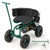 Rolling Garden Cart With Height Adjustable Swivel Seat And Storage Basket-Green GT4031GN By CW