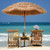 6 Feet Thatched Patio Umbrella With Tilt Design And Carrying Bag NP11034 By CW