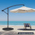 4 Pieces Outdoor Cantilever Offset Patio Umbrella Base NP10620 By CW