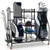 Double Golf Bag Rack With Removable Golf Club Stand And Wheels-Black SP37899BK By CW