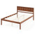 Twin/Full/Queen Size Bed Frame With Wooden Headboard And Slat Support-Full Size HU10482BN-F By CW