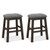 2 Piece 24.5 Inch Counter Height Bar Stool Set With Padded Seat-Gray JV10945BN By CW