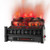 20 Inch Electric Fireplace Heater With Realistic Pinewood Ember Bed-Black FP10359US-BK By CW