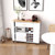 Reversible Folding Kitchen Island Cart With Wine Rack And Spice Rack Kc55534Wh By Cw