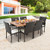 7 Pieces Patio Wicker Cushioned Dining Set With Umbrella Hole Hw70830 2 Hw70830 4 Kc55629 By Cw