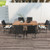 Set Of 2/4 Patio Wicker Dining Chairs With Soft Zippered Cushion-Set Of 2 HW70832-2 By CW