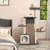 53 Inch Cat Tree With Condo And Swing Tunnel-Gray PV10064GR By CW