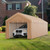 10 X 20 Feet Portable Garage Tent Carport With Galvanized Steel Frame With Sidewall Aw10019 By Cw