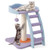 19 Inch Mohair Plush Cat Tree With Ladder And Jingling Ball-Purple PV10082PU By CW