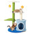 34.5 Inch 4-Tier Cute Cat Tree With Jingling Balls And Condo-Blue PV10084BL By CW