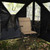Foldable Swivel Patio Chair With Armrest And Mesh Back Coffee Op70412Cf By Cw