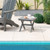 Outdoor Folding Side Table Foldable Weather Resistant Hdpe Adirondack Table Gray Np11200Gr By Cw