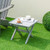 Outdoor Folding Side Table Foldable Weather-Resistant Hdpe Adirondack Table-Gray NP11200GR By CW