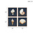 Madison Park Ocean Seashells Framed Canvas 4 Piece Set MP95C-0062 By Olliix