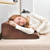 Bed Wedge Pillow With Tablet Pillow Stand And Side Pockets Brown Hu10384Bn By Cw
