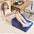 Bed Wedge Pillow With Tablet Pillow Stand And Side Pockets-Navy HU10384NY By CW