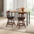 Set Of 2 24/30 Inch Swivel Bar Stools With Footrest-24 Inches JV10985ES-24 By CW