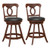 Set Of 2 24/30 Inch Swivel Bar Stools With Footrest-24 Inches JV10985ES-24 By CW